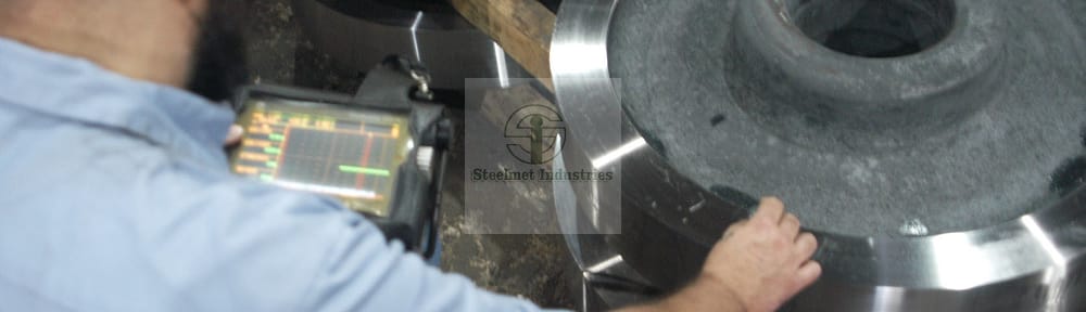 Ultrasonic Testing being performed